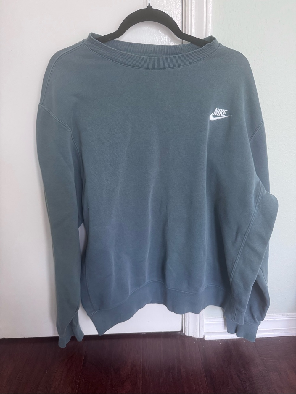 Nike Crewneck Sweatshirt in Muted Teal Green